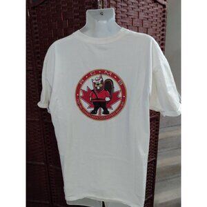 Vintage Royal Canadian Mounted Beaver T Shirt Funny RCMP Parody XL 90s